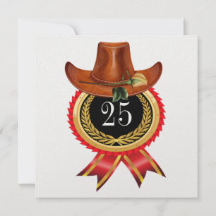 Elegant Gold Western Invitation