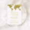 Elegant Gold World Map Wedding Reception