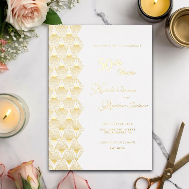 Elegant Golden 50 years of marriage celebration (Creator Uploaded)