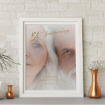 Elegant Golden 50th Anniversary Custom Photo Canvas Print<br><div class="desc">Celebrate a milestone of love with this elegant Golden 50th Anniversary Custom Photo Canvas Print. Featuring a full photo layout with sophisticated gold script typography, this personalised wall art is a timeless keepsake for couples celebrating 50 years together. Customise with your own photo, names, and date to create a unique...</div>