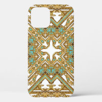 Elegant golden baroque, ornamental design.