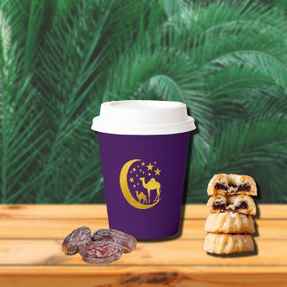 Elegant Golden Camel  Paper Cups