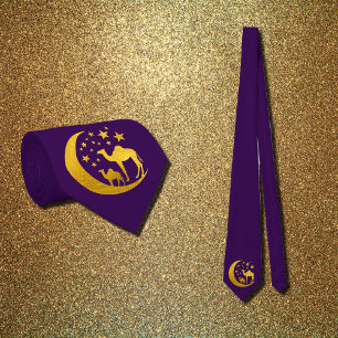 Elegant Golden Camels Tie