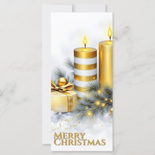 Elegant Golden Christmas Decoration (Front)