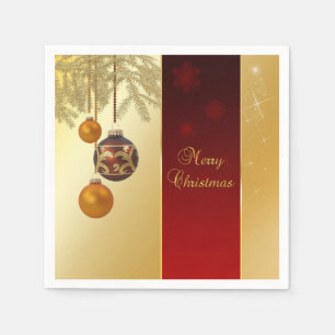 Elegant Golden Christmas Napkin