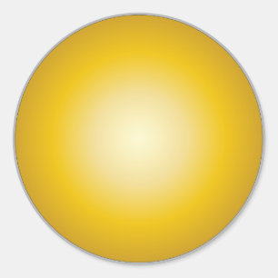 Elegant golden design classic round sticker
