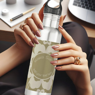 Elegant Golden Floral Ornamental Vintage  710 Ml Water Bottle