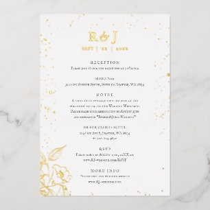 Elegant Golden Floral Wedding Enclosure