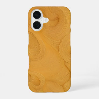 Elegant Golden Flowing Lines Abstract Phone Case