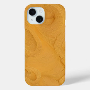 Elegant Golden Flowing Lines Abstract Phone Case