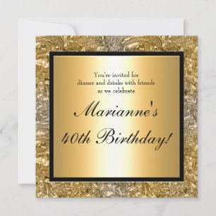 Elegant Golden Foil Look Any Event Invitaiton Invitation