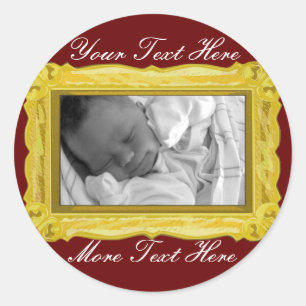 Elegant Golden Frame Stickers