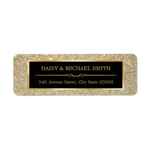 Elegant Golden Glitter Sparkles Wedding