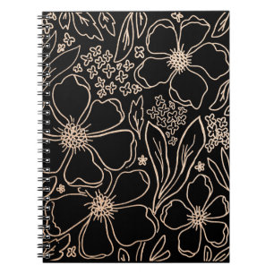 Elegant golden line flower pattern   iPad air cove Notebook