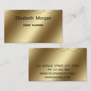 Elegant golden modern business card