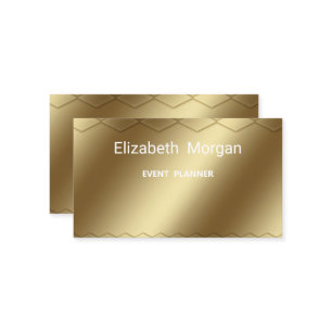 Elegant golden modern business card