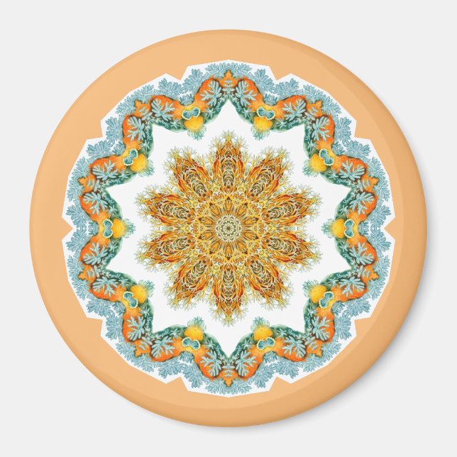 Elegant golden pastels magnet (Front)