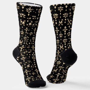 Elegant Golden Pattern Socks