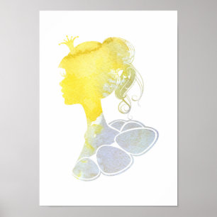 Elegant golden princess poster