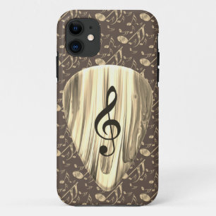 Elegant Golden Treble Clef Music Art  iPhone 11 Case