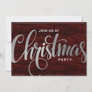 Elegant Golden Trendy Script Holiday Party Invite