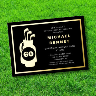 Elegant Golf 60th Birthday