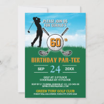 Elegant Golf Birthday Design