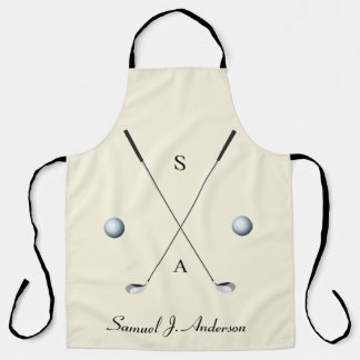 Elegant Golf Clubs Fantastic Gift Fab Apron