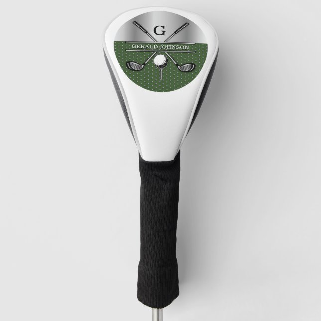 Elegant Golf Monogram Customised Design Head Cover (Front)