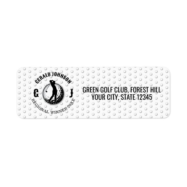 Elegant Golf Monogram Design (Front)
