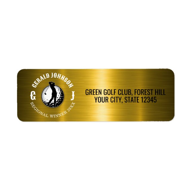 Elegant Golf Monogram Design (Front)
