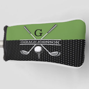 Elegant Golf Monogram Design Head Cover