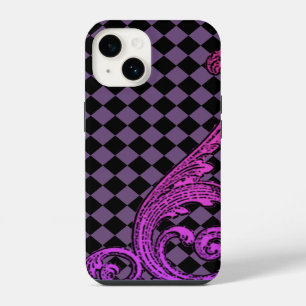 Elegant Goth Purple Swirl Design iPhone 6 Case
