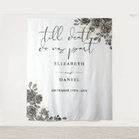 Elegant Goth Roses Floral Wedding Photo Prop