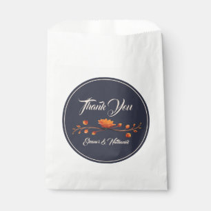 Elegant Gothic 3D Floral Thank You Wedding Favour Bags