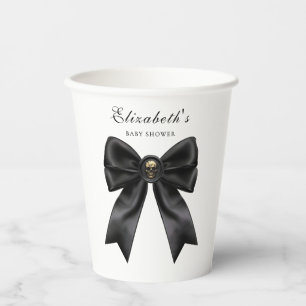 Elegant Gothic Baby Shower Paper Cups