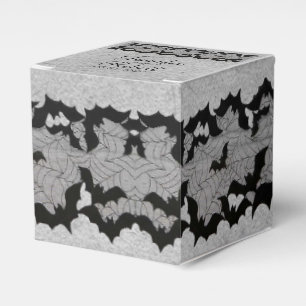 Elegant Gothic Bat Lace Posh Wedding Favour Box