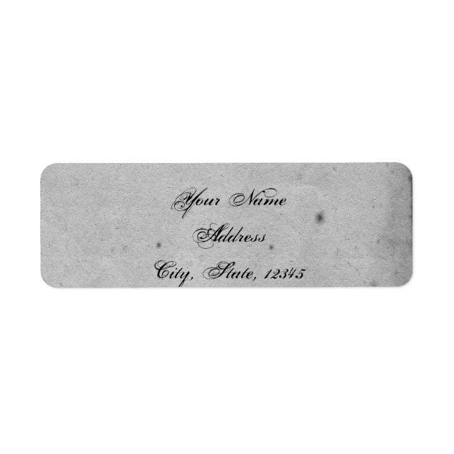 Elegant Gothic Bat Lace Posh Wedding Label (Front)