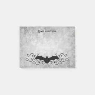 Elegant Gothic bat may print darker Post-it Notes