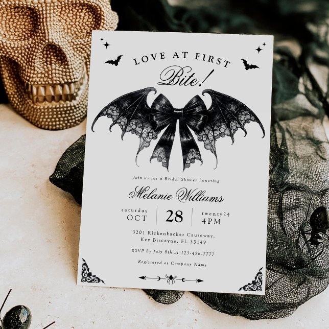 Elegant Gothic Bridal Shower Invitation (Creator Uploaded)