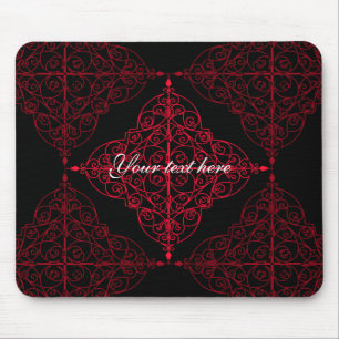 Elegant gothic Christmas ornamental design Mouse Mat