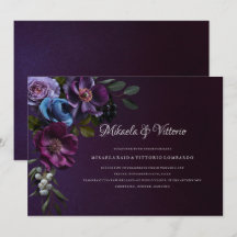 Elegant Gothic Dark Flower Wedding