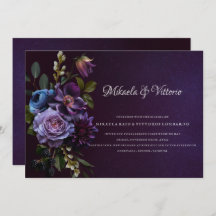 Elegant Gothic Dark Flower Wedding