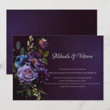 Elegant Gothic Dark Flower Wedding