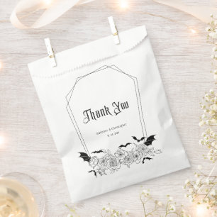 Elegant Gothic Floral Wedding Favour Bags