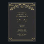 Elegant Gothic Gold Tarot Wedding Programme<br><div class="desc">Elegant and modern wedding design inspired by a tarot card. Design is not real foil. You can customise this further by clicking on the "PERSONALIZE" button. Matching Items in our shop for a complete party theme. For further questions please contact us at ThePaperieGarden@gmail.com</div>