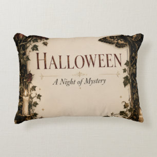 Elegant Gothic Halloween Party Celebration Decorative Cushion
