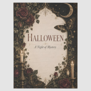 Elegant Gothic Halloween Party Celebration Tissue Paper