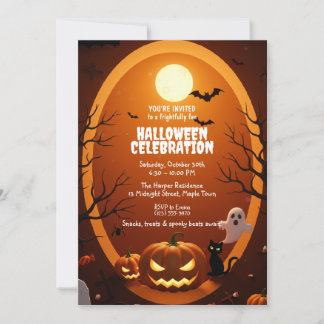 Elegant Gothic Halloween Party Invitation