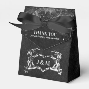 Elegant gothic halloween wedding  favour box